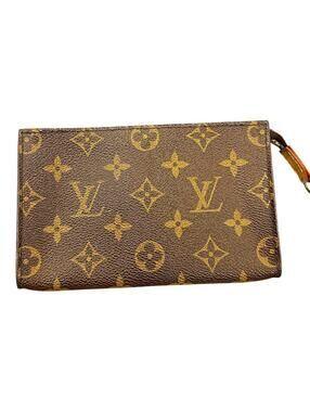 Louis Vuitton Monogram Zip Pouch Wristlet with COA